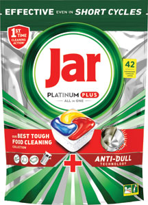 Jar Platinum Plus tablety do umývačky riadu Citrón 42 ks