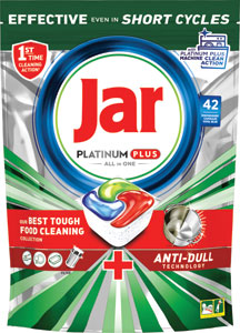 Jar Platinum Plus tablety do umývačky riadu Cool Blue 42 ks