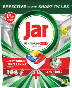Jar Platinum Plus tablety do umývačky riadu Citrón 54 ks