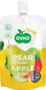 Ovko Plus ovocné pyré jablko-hruška 120 g