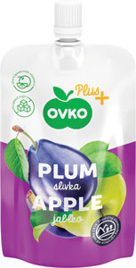 Ovko Plus ovocné pyré jablko-slivka 120 g