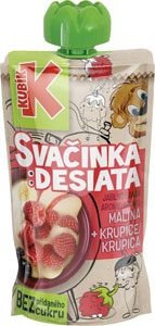 Kubík desiata ovocné pyré jablko+banán+malina+krupica 100 g