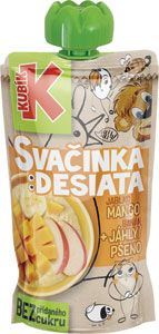 Kubík desiata ovocné pyré jablko+banán+mango+pšeno 100 g