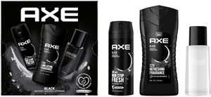 Axe darčeková sada prémium Black - sprchovací gél 250 ml, deodorant 150 ml, voda po holení 100 ml