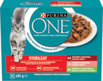 Purina One multibalenie Sterilcat mini filetky s hovädzím a mrkvou 12 x 85 g