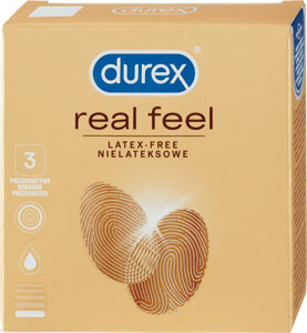Durex kondómy Real Feel 3 ks - Teta drogérie eshop