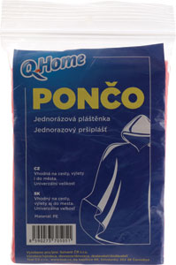 Q-Home poncho jednorázové 38-40 g