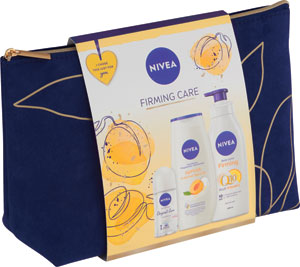 Nivea darčeková sada Q10 Firming Care telové mlieko, sprchový gél, roll on