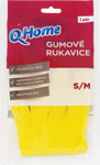 Q-Home gumové rukavice S/M - Ambulex vinylové rukavice nepudrované veľ. L 100 ks | Teta drogérie eshop