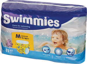 Swimmies plávacie plienky veľkosť M +12 kg 11 ks