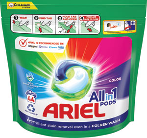 Ariel gélove tablety Color 44 ks