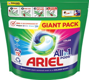 Ariel gélove tablety Color 72 ks