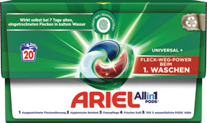 Ariel gélove tablety Universal+ 20 ks