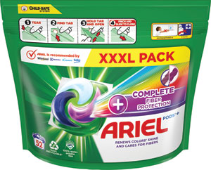 Ariel gélove tablety Complete fiber protection 52 ks