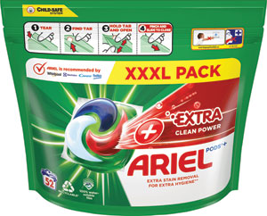 Ariel gélove tablety Extra Clean 52 ks