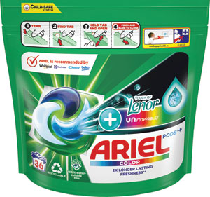 Ariel gélove tablety Lenor Unstoppables 36 ks