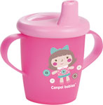 Netečúci hrnček s tvrdým náustkom 9m+ Toys ružový 250 ml - Canpol interaktívna hračka s hrkálkou červená mačka | Teta drogérie eshop