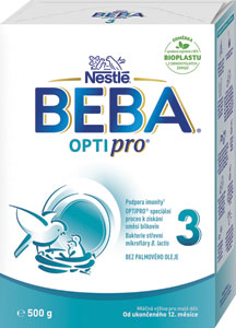 Beba Optipro 3 batoľacia mliečna výživa 500 g