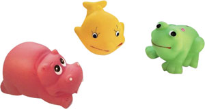 PROFIBABY hračky pre najmenších Zvieratká - rybka, delfín, hroch