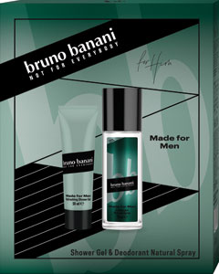 Bruno Banani darčeková sada Made for Men sprchový gél 50 ml, deodorant natural spray 75 ml