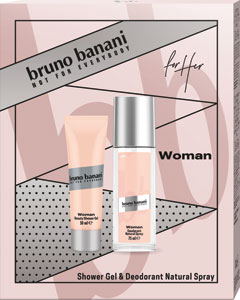 Bruno Banani darčeková sada Woman sprchový gél 50 ml, deodorant natural spray 75 ml