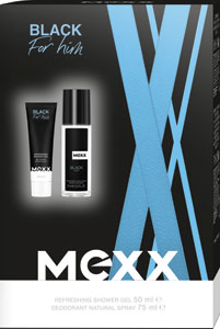 Mexx darčeková sada Man deodorant natural spray 75 ml, sprchový gél 50 ml