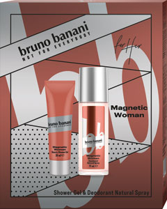 Bruno Banani darčeková sada Magnetic Woman sprchový gél 50 ml, deodorant natural spray 75 ml