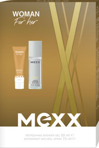 Mexx darčeková sada Woman parfum deodorant natural spray 75 ml, sprchový gél 50 ml