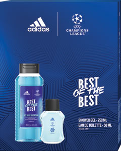 Adidas darčeková sada UEFA 9 sprchový gél 250 ml, toaletná voda 50 ml
