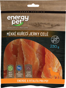 Energy Pet mäkké jerky celé kuracie 230 g