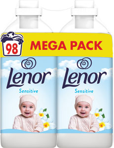 Lenor aviváž Sensitive 2 × 49 PD / 2 × 1230 ml