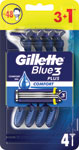 Gillette Blue3 jednorazový holiaci strojček Comfort 3 + 1 ks - Teta drogérie eshop