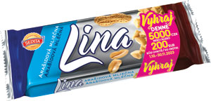Lina s arašidami v mliečnej poleve 50 g