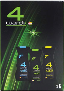 4ward darčeková sada 3 x 300 ml sprchový gél Polar Cool, Fresh Mint, Dynamic Game