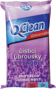 Q-Clean univerzálne vlhčené obrúsky Levanduľa 50 ks