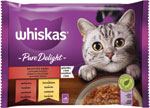 Whiskas kapsička Pure Delight klasický výber v želé pre dospelé mačky 4 ks - Teta drogérie eshop