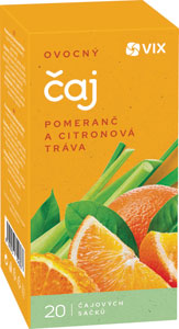 VIX ovocný čaj Pomaranč, citrónová tráva 20x2 g