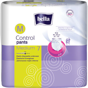 Bella Control inkontinenčné nohavičky veľkosť M 7 ks