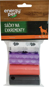Energy Pet sáčky na exkrementy 4 x 15 ks