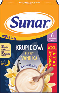 Sunar krupicová kaša na dobrú noc s príchuťou vanilky 340 g