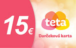 Teta darčeková karta v hodnote 15 € - Teta drogérie eshop