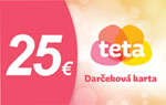 Teta darčeková karta v hodnote 25 € - Teta drogérie eshop