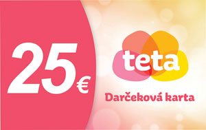 Teta darčeková karta v hodnote 25 €