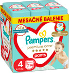 Pampers Premium Pants plienkové nohavičky veľkosť 4 114 ks 9-15 kg mesačné balenie - Teta drogérie eshop