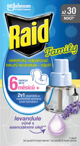 Raid elektrická tekutá náplň Levanduľa 21 ml 30 nocí