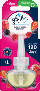 Glade elektrický osviežovač vzduchu Bubbly Berry Splash náhradná náplň 20 ml