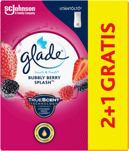 Glade Touch&Fresh náhradná náplň Bubbly Berry Splash 3 x 10 ml