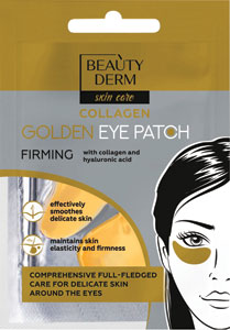 Beauty Derm kolagenové vankúšíky pod oči, gold