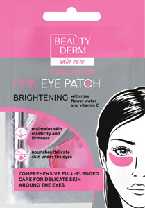 Beauty Derm kolagenové vankúšíky pod oči, pink