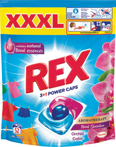Rex pracie kapsuly Power Caps Aromatherapy Orchid & Macadamia Oil 52 praní 676 g